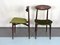 Vintage Stühle aus Holz & Grünem Samt, Italien, 1950er, 2er Set 10