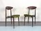 Vintage Stühle aus Holz & Grünem Samt, Italien, 1950er, 2er Set 8