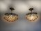 Lámparas de techo vintage de cristal de Murano, años 50. Juego de 2, Imagen 11