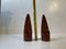 Vintage Scandinavian Asymmetrical Candleholders in Teak, Set of 2 4