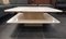 Large Square 2-Tier Coffee Table in Travertine, 1970s 1