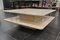 Large Square 2-Tier Coffee Table in Travertine, 1970s 4