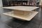 Large Square 2-Tier Coffee Table in Travertine, 1970s, Image 4