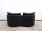 FSM Pool Sofa aus schwarzem Leder von Jan Armgardt für De Sede 7