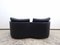 FSM Pool Sofa in Black Leather by Jan Armgardt for de Sede 7