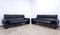 DS 2011 Two-Seater Sofas in Black Leather from de Sede, Set of 2 9