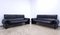 DS 2011 Two-Seater Sofas in Black Leather from de Sede, Set of 2, Image 9
