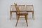 Antonin Suman Beech Dining Chairs, 1970s, Set of 4 11