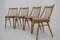 Antonin Suman Beech Dining Chairs, 1970s, Set of 4 2