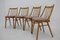Antonin Suman Beech Dining Chairs, 1970s, Set of 4, Image 2
