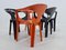 Mid-Century Stackable Chairs by Henry Massonnet, France, 1972, Set of 5 8