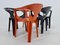 Mid-Century Stackable Chairs by Henry Massonnet, France, 1972, Set of 5, Image 8
