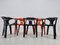 Mid-Century Stackable Chairs by Henry Massonnet, France, 1972, Set of 5, Image 2