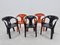 Mid-Century Stackable Chairs by Henry Massonnet, France, 1972, Set of 5, Image 3