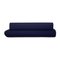 Lava Corner Sofa in Dark Blue Fabric from Cor 7