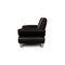 Rivoli Set 2-Seater Sofa and Ottoman in Black Leather from Koinor, Set of 2 8