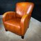 Vintage Cognac Sheep Leather Club Chair 3