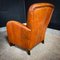 Vintage Cognac Sheep Leather Club Chair 5