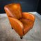 Vintage Cognac Sheep Leather Club Chair 14