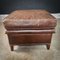 Vintage Ottoman in Brown Leather 1