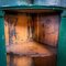 Antique Corner Cabinet in Green, 1890s 3