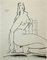 Tibor Gertler, Nude, Ink Drawing, 1950s 1