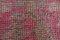 Tappeto Oushak in lana rosa, Turchia, anni '60, Immagine 5