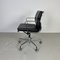 Black Leather Soft Pad Group Chair by Eero Saarinen, 1960s 3