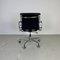 Black Leather Soft Pad Group Chair by Eero Saarinen, 1960s 4