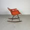 Rar Schaukelstuhl in Orange von Herman Miller für Eames, 1960er 2