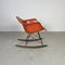 Rocking Chair Rar Orange par Herman Miller pour Eames, 1960s 2