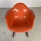 Sedia a dondolo rara arancione di Herman Miller per Eames, anni '60, Immagine 5