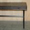 Large 3-Drawer Trestle Desk in Hand Stitched Leather 4