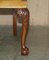 Art Deco Hand Carved Dining Chairs in Walnut with Claw & Ball Feet, Set of 6 8