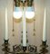 Lámparas de mesa candelabros grandes de cuatro brazos de Warren Kessler New York, años 60. Juego de 2, Imagen 7