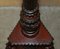 Large Hand Carved Floor Candle Holder, 1800s 13