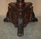 Large Hand Carved Floor Candle Holder, 1800s, Image 2