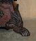 Large Hand Carved Floor Candle Holder, 1800s, Image 10