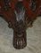Large Hand Carved Floor Candle Holder, 1800s 11