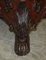 Large Hand Carved Floor Candle Holder, 1800s, Image 11