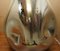 Grande Lampe de Bureau Sculpturale Vintage en Verre Miroir Foxed 19