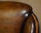 Sofás Art Déco de cuero marrón teñido a mano de Harry & Lou Epstein. Juego de 2, Imagen 7