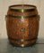 Antique Carved Upcycled Barrel Bars or Side Tables, Set of 2 5