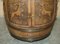 Antique Carved Upcycled Barrel Bars or Side Tables, Set of 2 15
