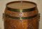 Antike geschnitzte Upcycled Barrel Bar oder Beistelltische, 2er Set 6