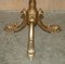 Victorian Brass Coat Hat & Scarf Stand with Dolphin Cast Legs, 1880s, Image 7