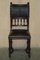 Französische Henry II Esszimmerstühle aus Eiche & geprägtem Leder, 1880er, 6 . Set 3