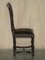 Französische Henry II Esszimmerstühle aus Eiche & geprägtem Leder, 1880er, 6 . Set 15