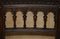 Französische Henry II Esszimmerstühle aus Eiche & geprägtem Leder, 1880er, 6 . Set 10
