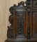 Dutch Hand Carved Monks Settle Bench with Internal Storage, 1860s, Image 8